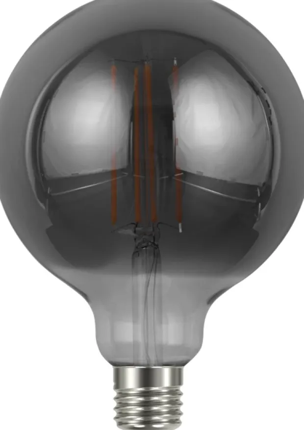 LED E27 globe 12,5cm dimbar 4W 150lm smoke