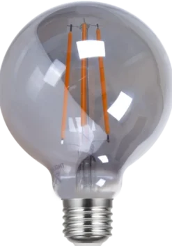 LED E27 globe 9,5cm dimbar 4W smoke
