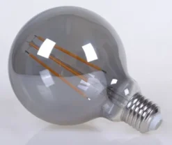 LED E27 globe 9,5cm dimbar 4W smoke