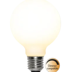 LED E27 globe 8cm 470lm dim opal