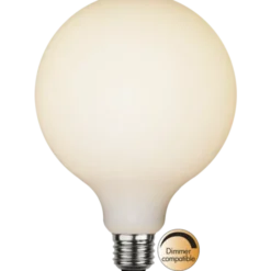 LED E27 globe 12,5cm 5W dimbar hvit