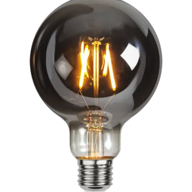 LED E27 globe 9,5cm 1,8W smoke
