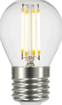 LED E27 krone dimbar 4W klar