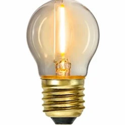 LED E27 krone 0,8W amber