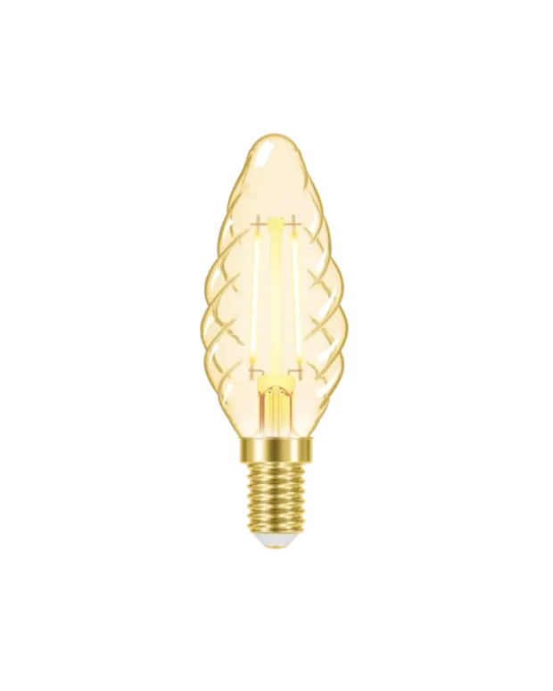 LED E14 mignon dimbar 2W amber
