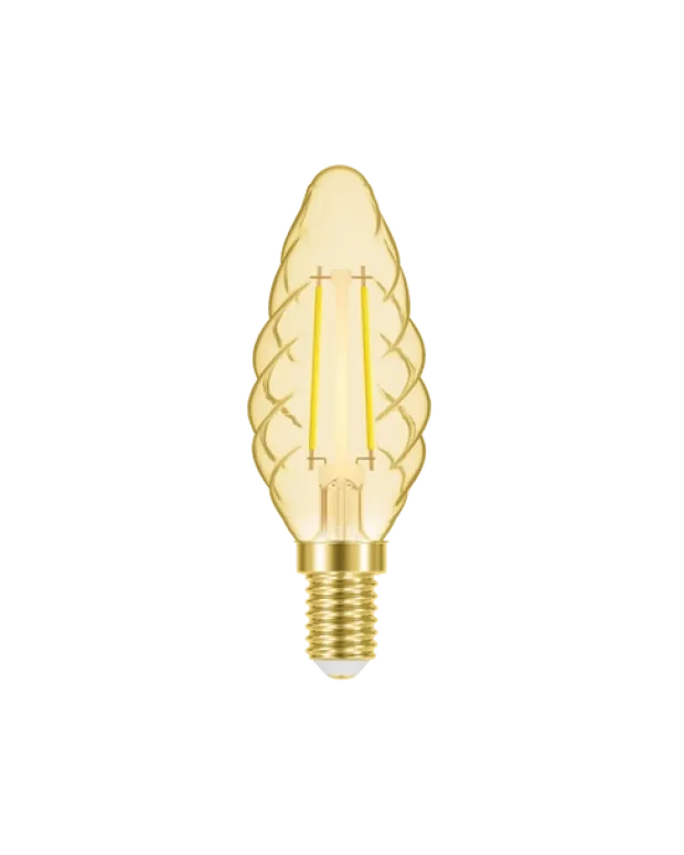 LED E14 mignon dimbar 2W amber