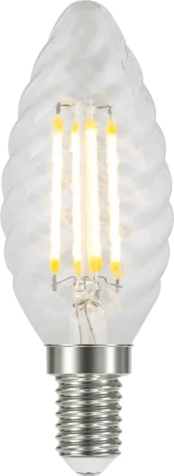 LED E14 mignon twist dimbar 3,7W klar