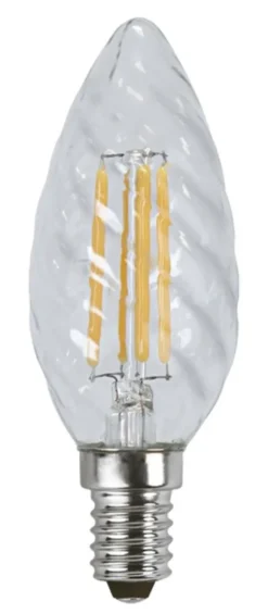 LED E14 mignon twist dimbar 4W klar