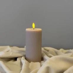 LED Soy kubbelys 15cm grå