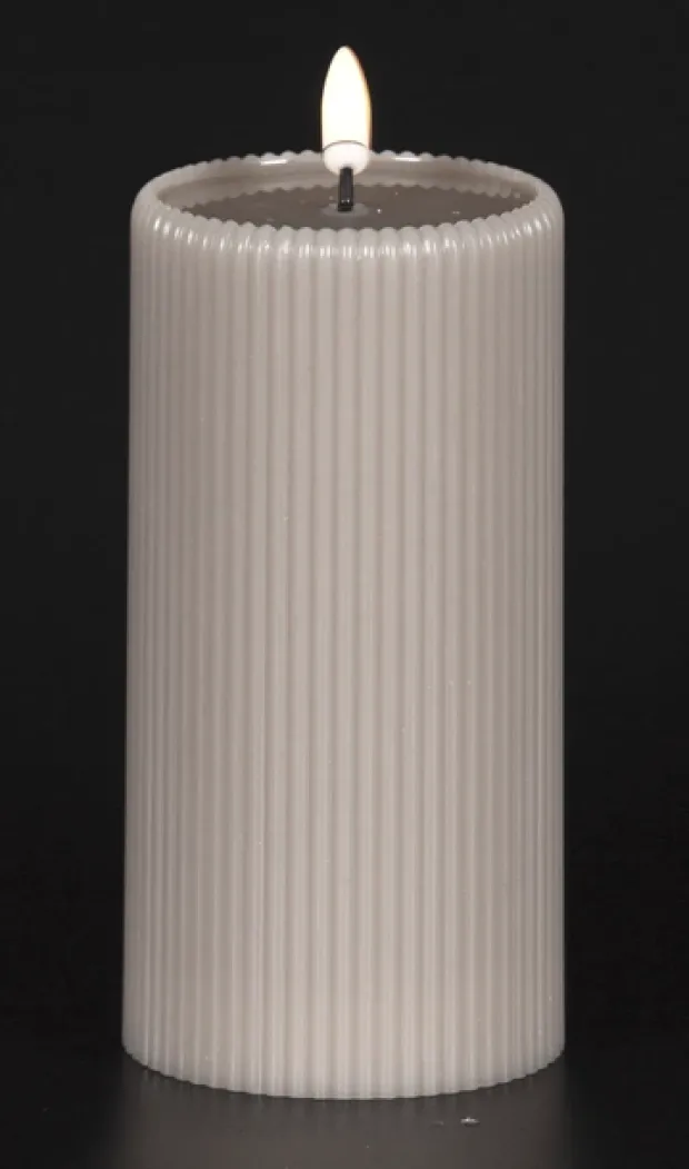 LED Soy kubbelys 15cm grå
