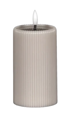 LED Soy kubbelys 12,5cm grå
