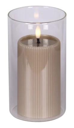 LED Soy kubbelys 12,5cm grå