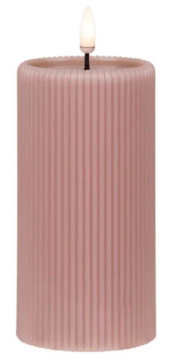 LED Soy kubbelys 15cm rosa