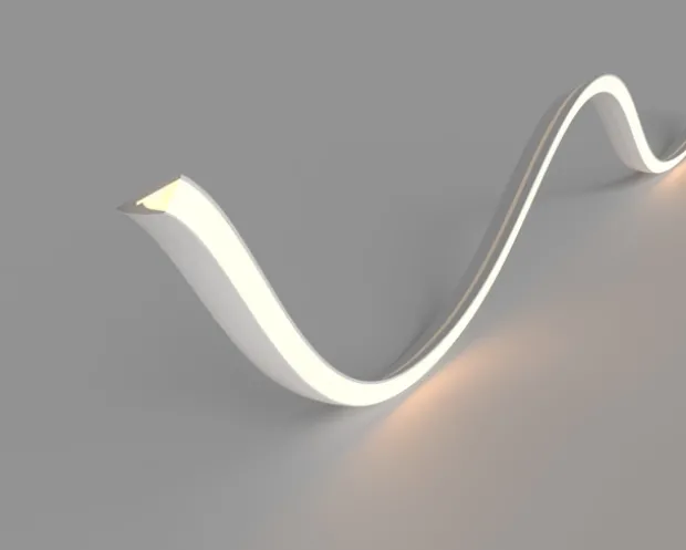 LED Strips Triangle Neon DIY 5meter IP65 m/fjernkontroll