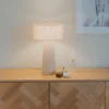 Leeroy bordlampe 30cm beige