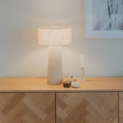 Leeroy bordlampe 30cm beige