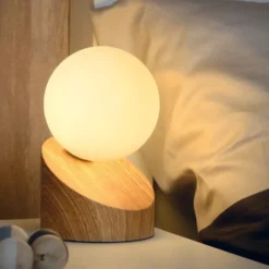 Len bordlampe 16cm natur