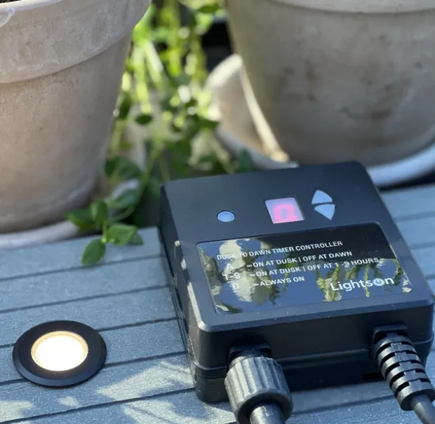 Light sensor og timer Plug & Play