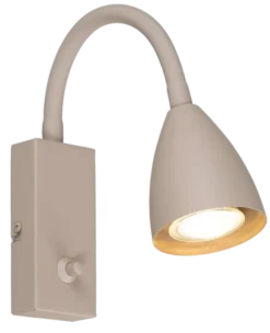 Lina Flex leselampe vegg 32cm beige