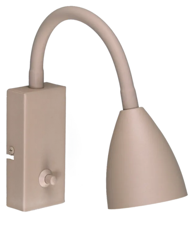 Lina Flex leselampe vegg 32cm beige