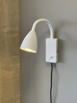Lina Flex leselampe vegg 32cm hvit