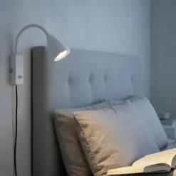 Lina Flex leselampe vegg 32cm hvit