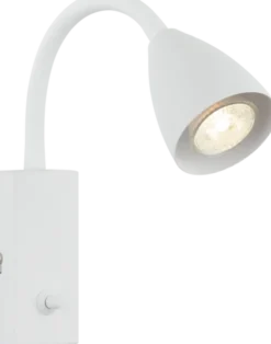 Lina Flex leselampe vegg 32cm hvit