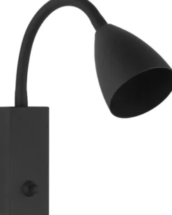 Lina Flex leselampe vegg 32cm sort