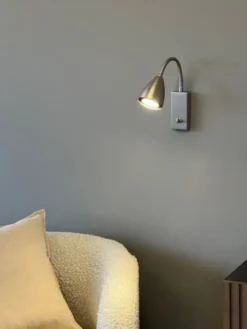 Lina Flex leselampe vegg 25cm stål