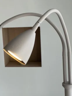 Lina leselampe gulv 2lys 150cm beige