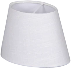 Lina skjerm oval 20cm hvit