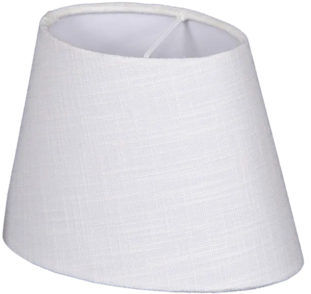 Lina skjerm oval 20cm hvit