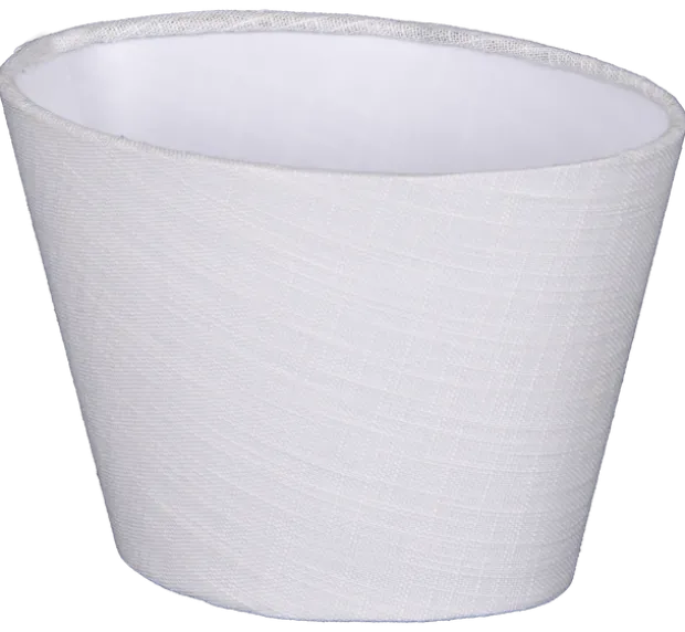 Lina skjerm oval 20cm hvit