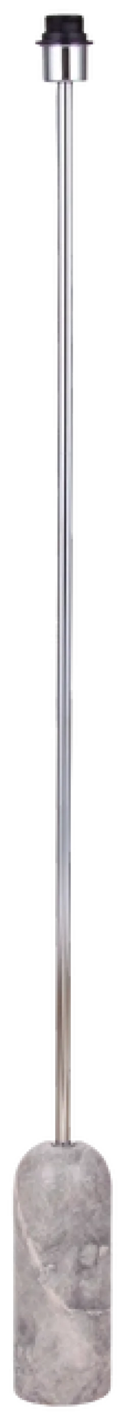 Linea gulvlampe uten skjerm 140cm krom/grå