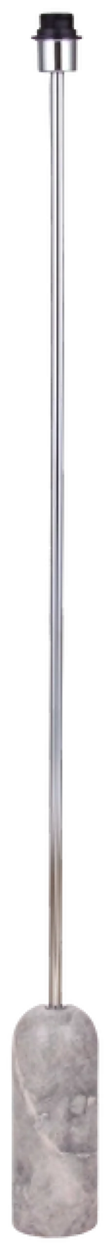Linea gulvlampe uten skjerm 140cm krom/grå