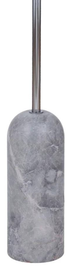 Linea gulvlampe uten skjerm 140cm krom/grå