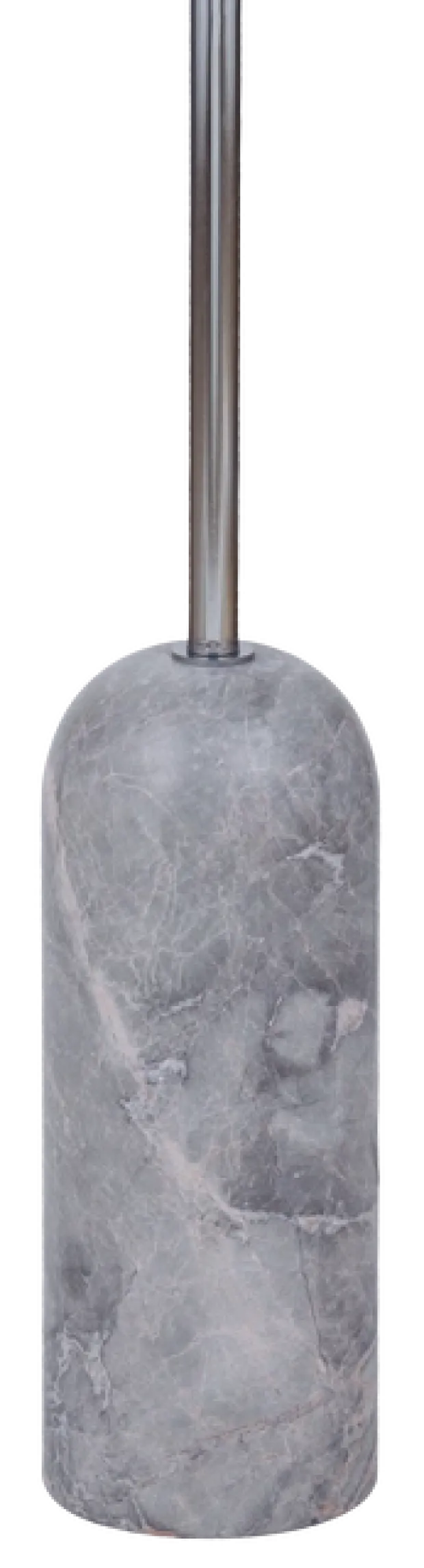 Linea gulvlampe uten skjerm 140cm krom/grå