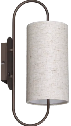 Loop vegglampe 48cm brun
