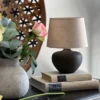 Lou bordlampe 25cm brun