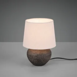 Lou bordlampe 25cm brun