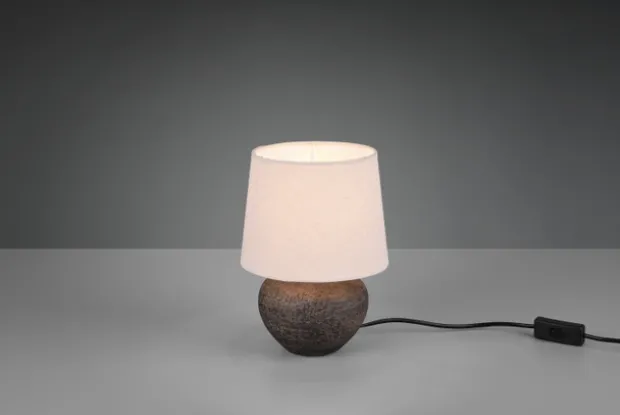 Lou bordlampe 25cm brun