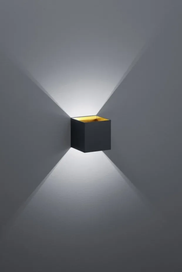 Louis LED vegglampe 10cm sort