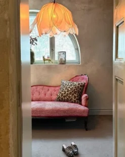 Lou Lou taklampe 80cm rosa