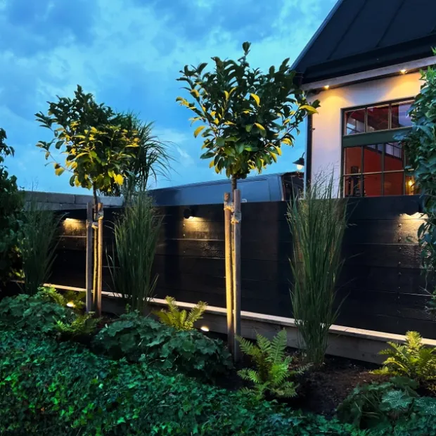 Luna LED utelampe spot IP65 grå