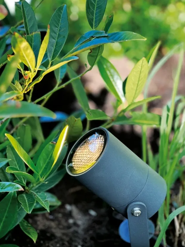 Luna LED utelampe spot IP65 grå