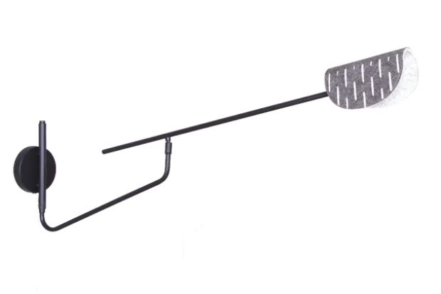 Lunar Arc vegglampe 30,5cm sort