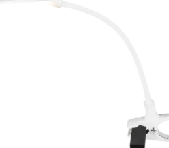 Lupelampe LED bordlampe klypefeste 56cm hvit