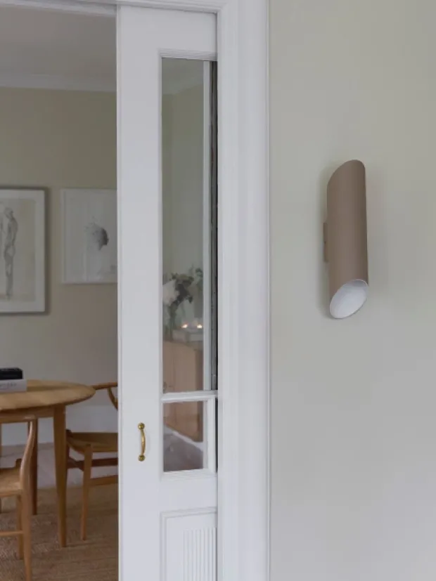 Luther vegglampe IP21 beige