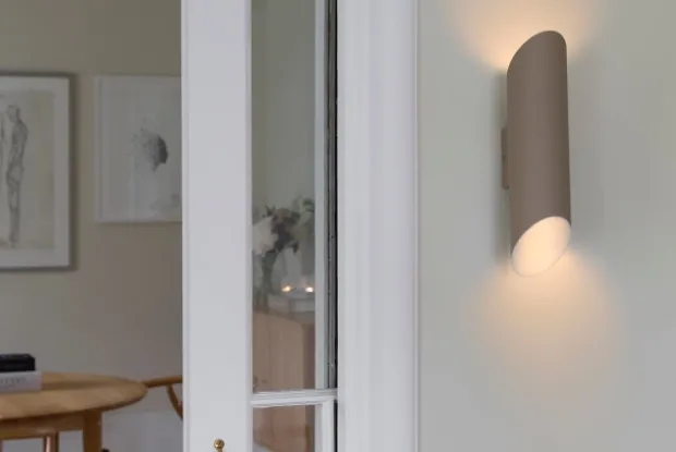 Luther vegglampe IP21 beige