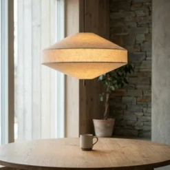 Luxe taklampe 65cm beige